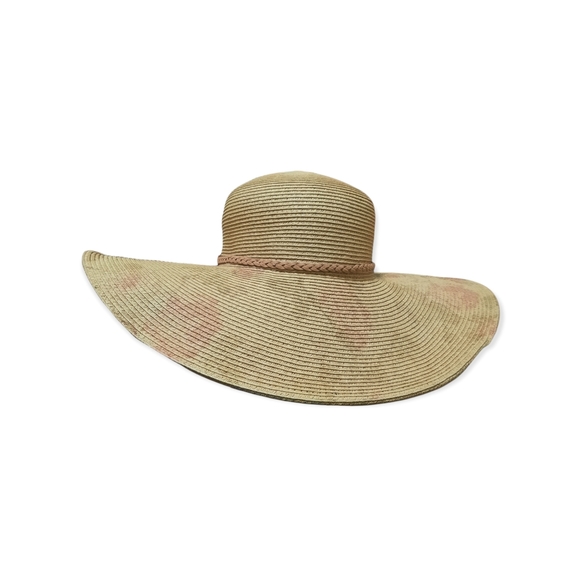 Scala Big Brim Straw Floppy Hat 